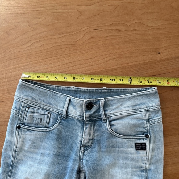 G-Star Midge Cody Skinny Jeans in Light Blue (Size 28 Tall) - Picture 8 of 13
